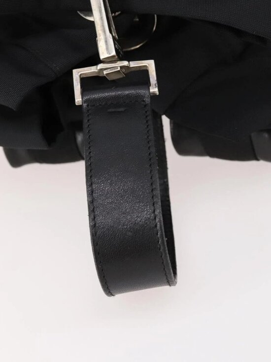 GUCCI Backpack Nylon Black Silver 019 0585 Auth bs33437 main image 4